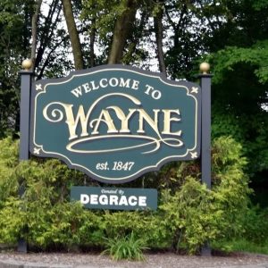 Welcome to Wayne, NJ sign