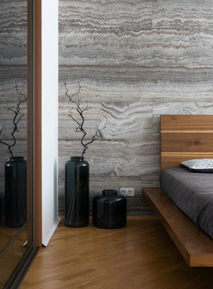 wood platform bed