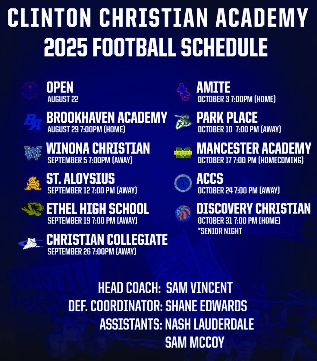 CCA Football Schedule 2025