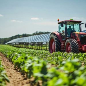 farming tractor in the field