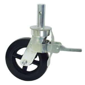 caster wheel on white background