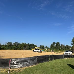 This photo, taken in late July, shows work resuming on the CityPointe Centre site.