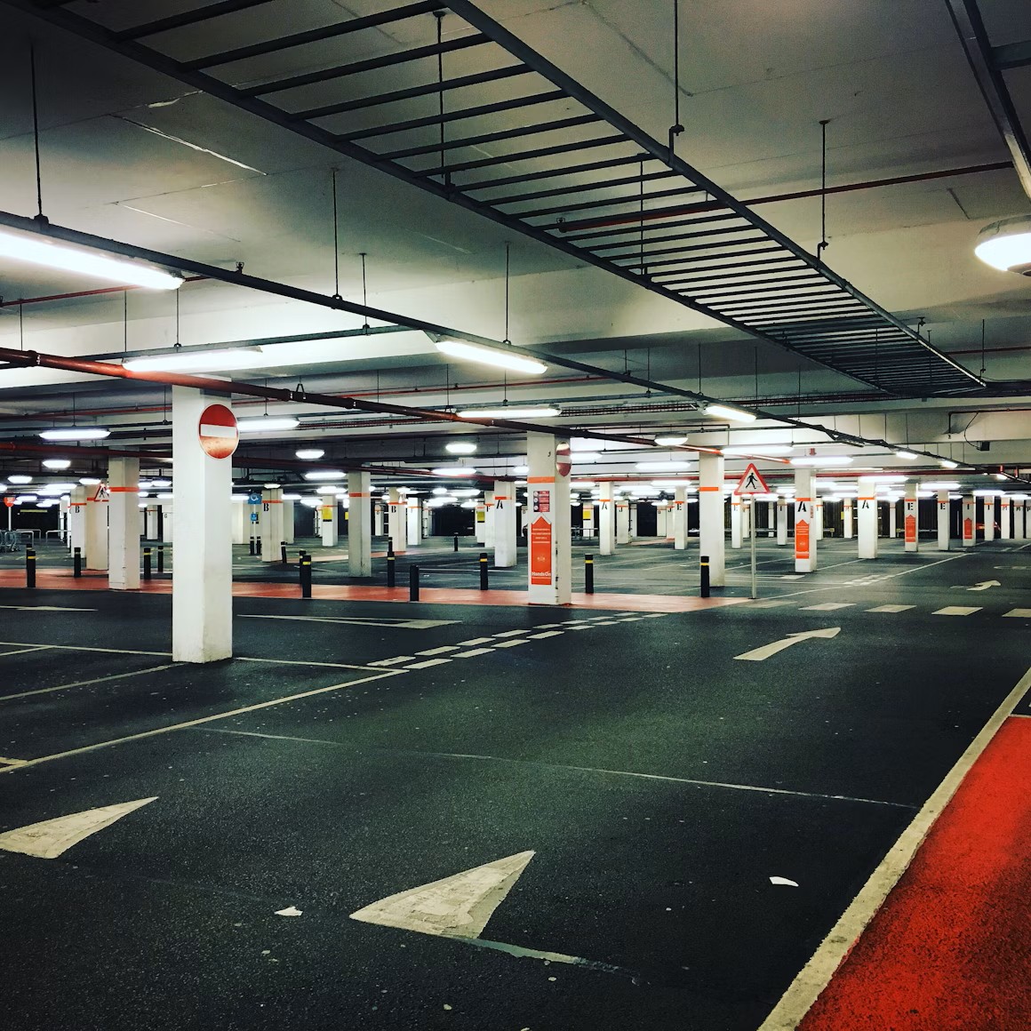empty parking garage