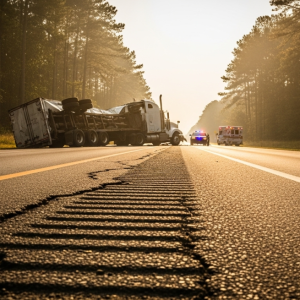 trucking accident with car