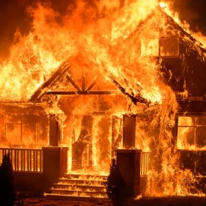 house on fire