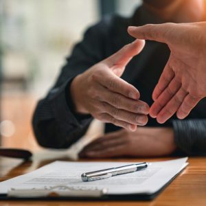 professional shaking hand