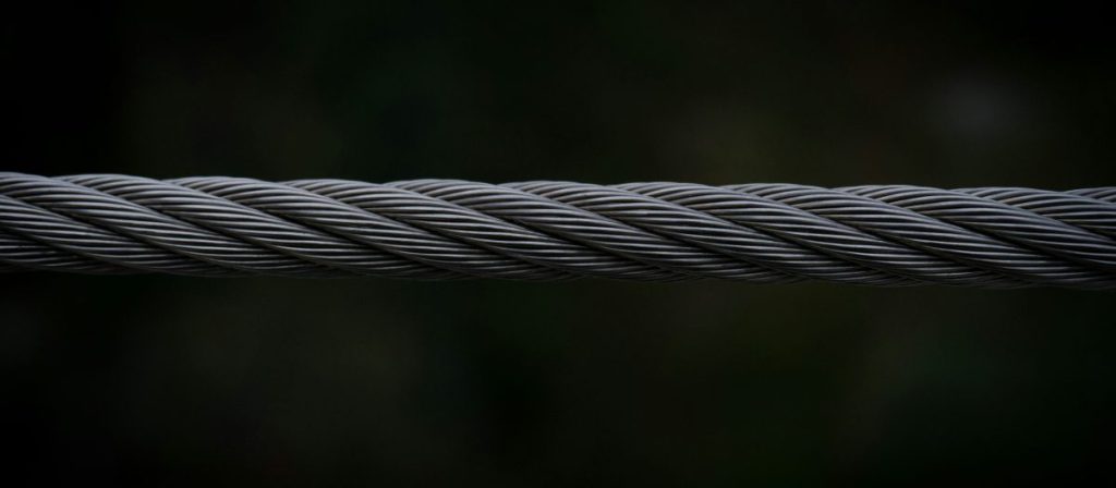 black wire rope
