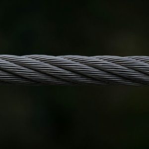 black wire rope