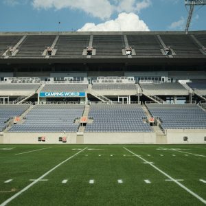 football stadium with empty seats