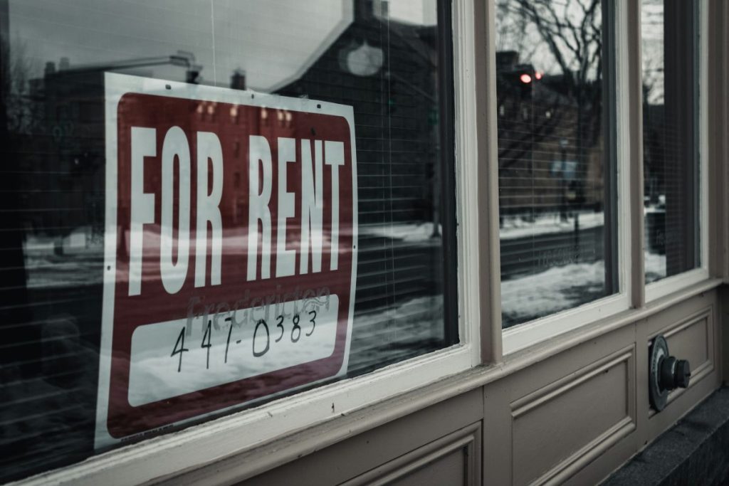 For rent sign
