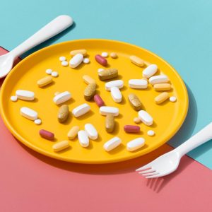 a plate of bills