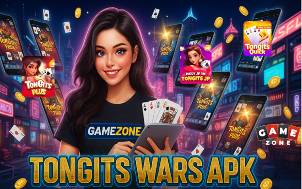 ai person holding a tablet wtih a gamezone tshirt