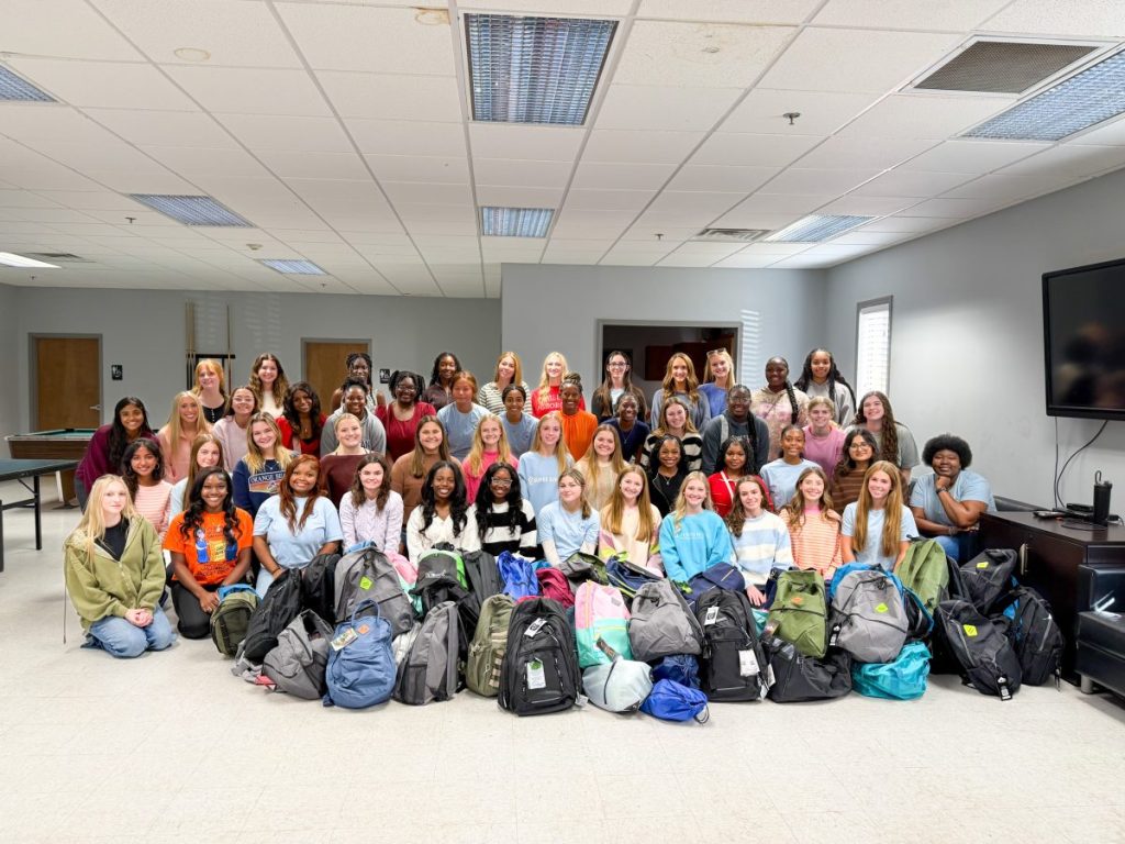 Crown Club compiles bags for foster children