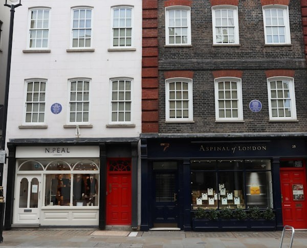 close up picture of building in London