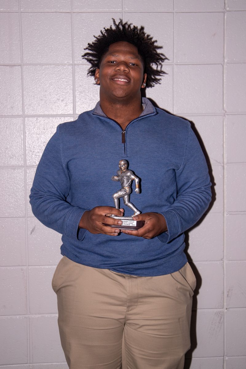 Senior Christian Cavett received the Coaches’ Award for hard work and resilience. Cavett also received the Johannsen scholarship.