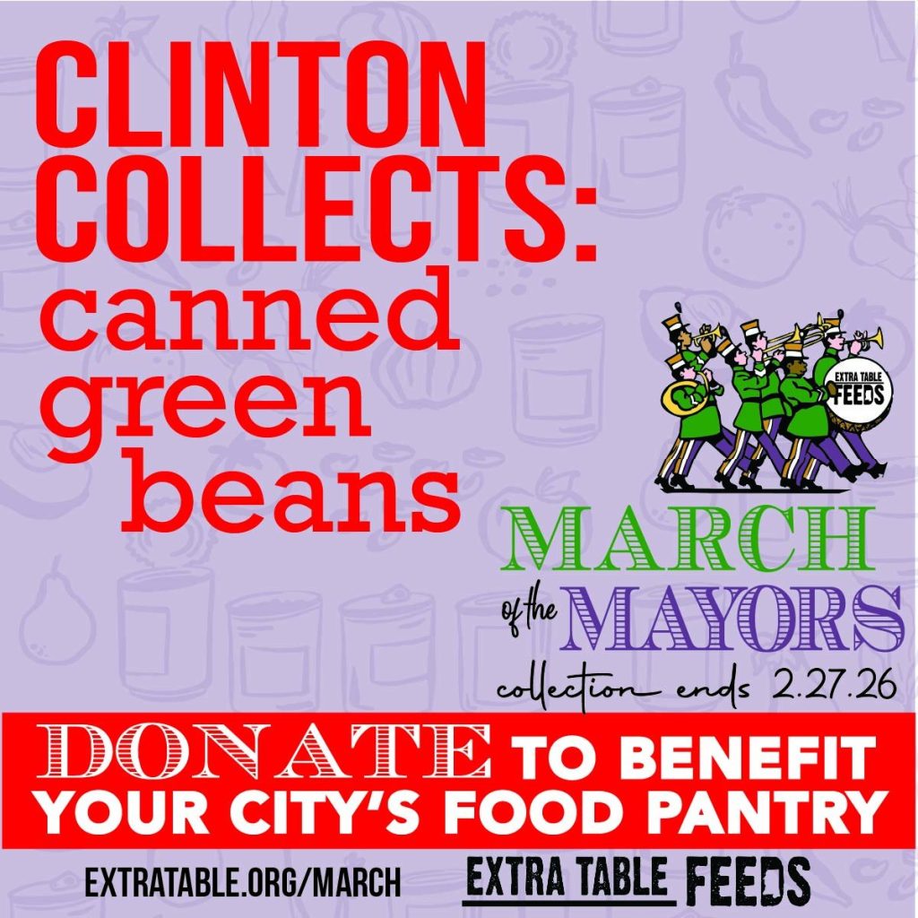 Canned green bean donations can be dropped off through February 27 at City Hall at 300 Jefferson Street.