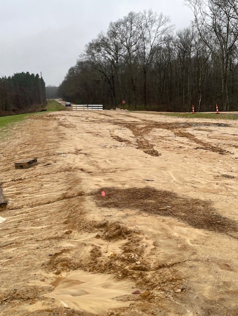 Road work remains for a section of Pinehaven Drive leading to the new bridge over Bogue Chitto Creek.