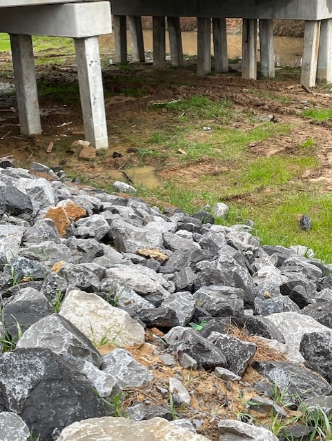 Road work remains for a section of Pinehaven Drive leading to the new bridge over Bogue Chitto Creek.