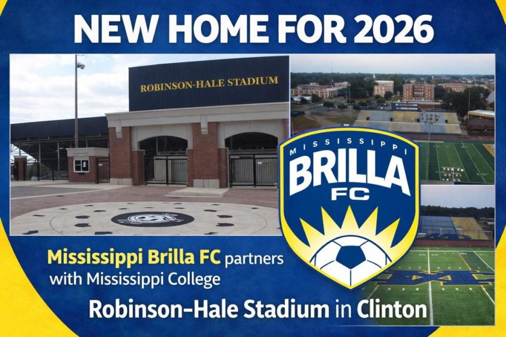 Mississippi Brilla FC to play all home matches at MC’s Robinson-Hale Stadium 
