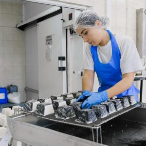 girl in food prep area