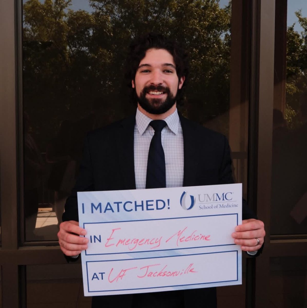 Michael Franks matched with the University of Florida, Jacksonville, for a residency in emergency medicine.