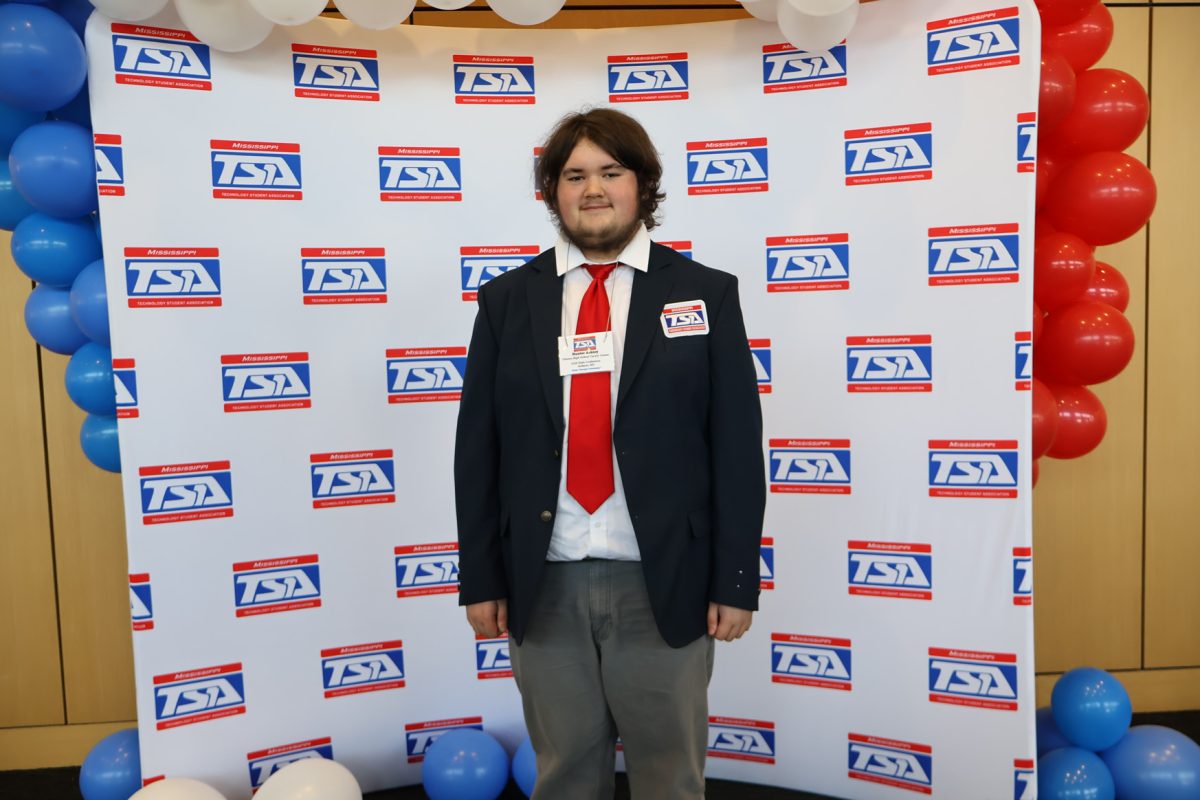 Hunter Ashley won third place in virtual reality simulation.