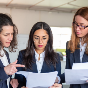 disability lawyers looking at paperwork
