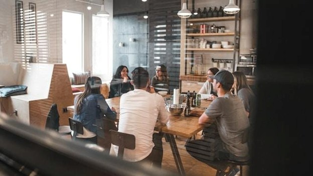 People in a meeting