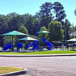 Brighton Park playground upgrades completed last year were one of many parks and recreation projects funded by the 2% restaurant tax, which will come back up for a vote on June 9.