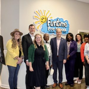 State legislators, early childhood leaders and community members and leaders recently toured FunTime Preschool and My First FunTime in recognition of this year’s Week of the Young Child.
