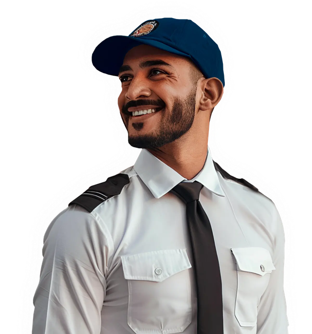 man in blue hat and black tie