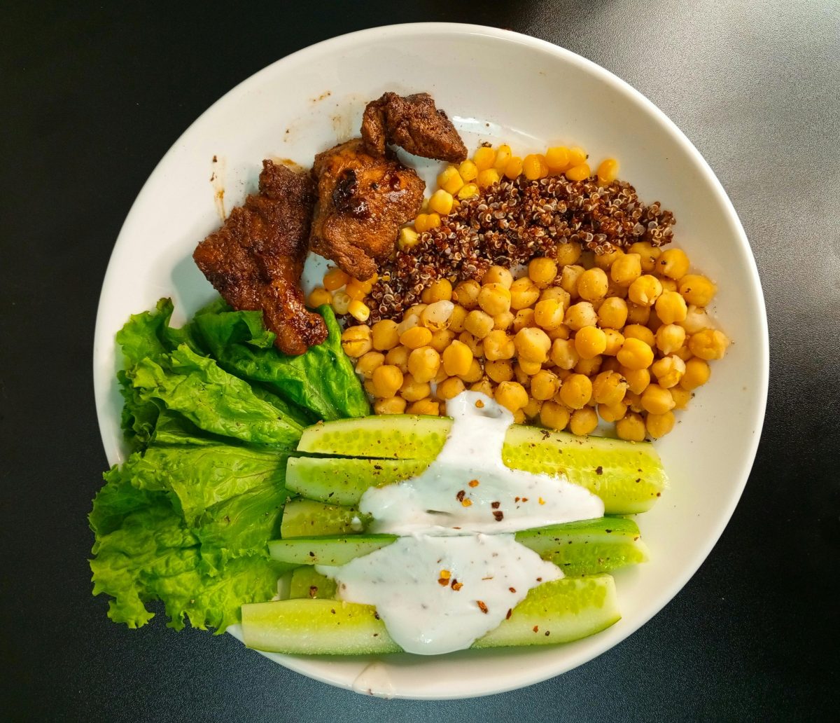 healthy plate of food