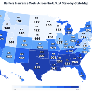 renters insurance costs across us
