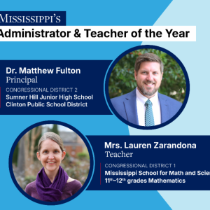 MDE announces 2026 Mississippi Administrator of the Year Matt FUlton