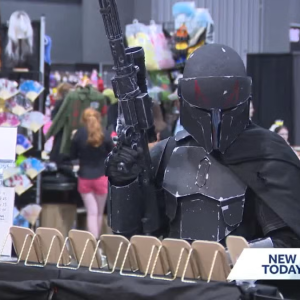 man dressed up in costume at anime fest in jackson ms