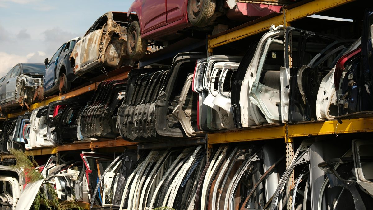 organized car parts