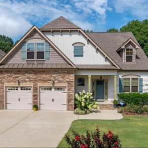 house with double garage door