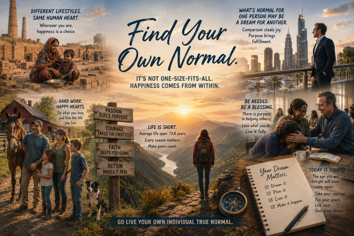 JUST WHAT EXACTLY IS A ‘NORMAL’ LIFE? 
