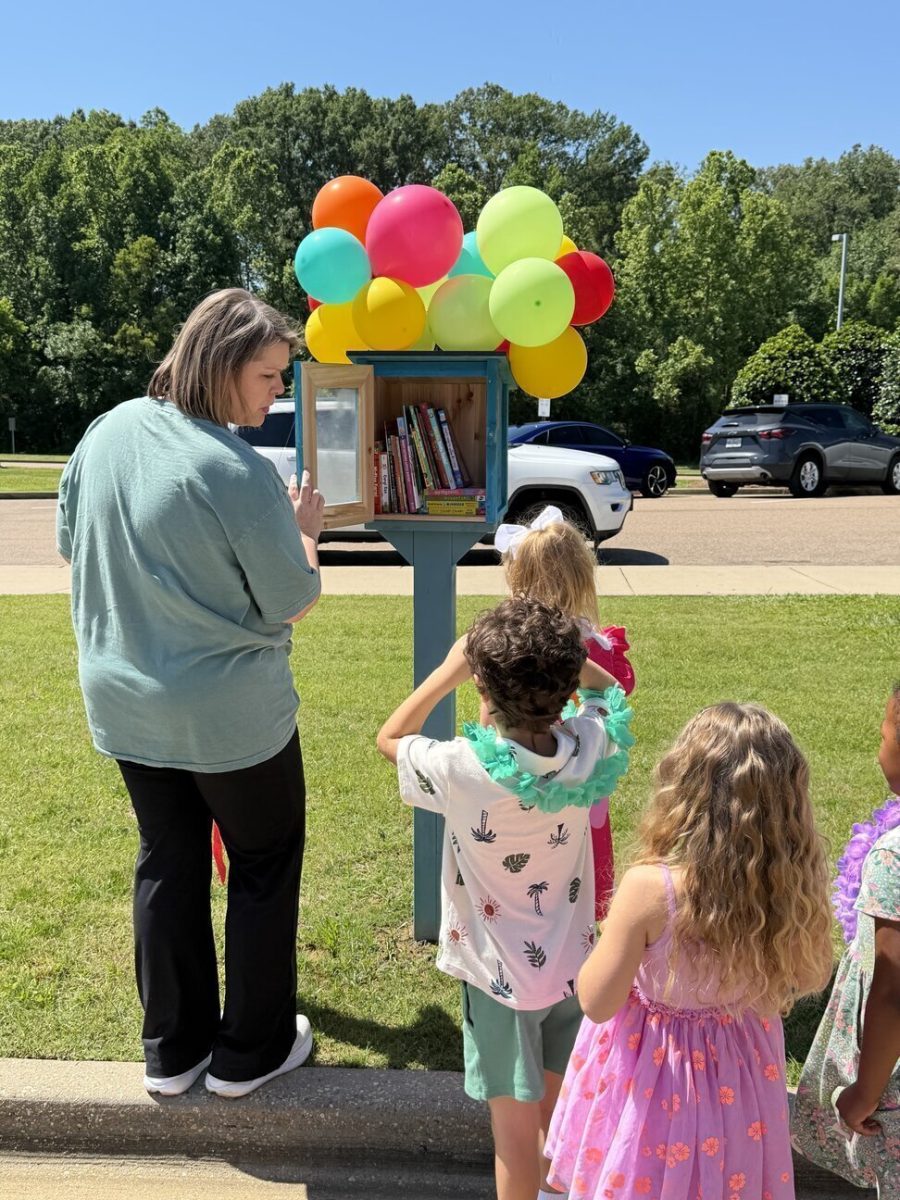 Clinton Park students helped to initially stock the new Sharing Library.