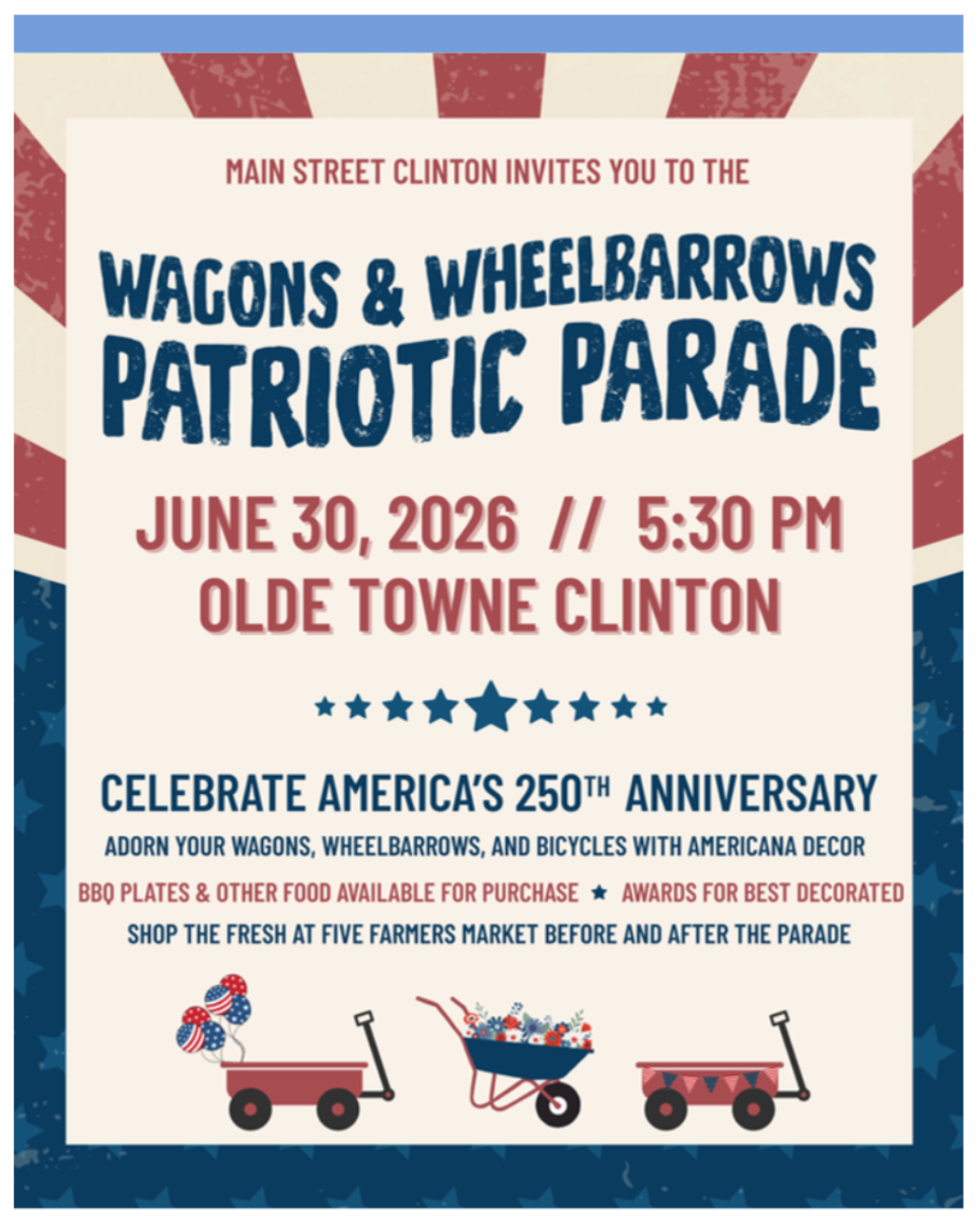 Fresh at Five plans Wagons and Wheelbarrows patriotic parade