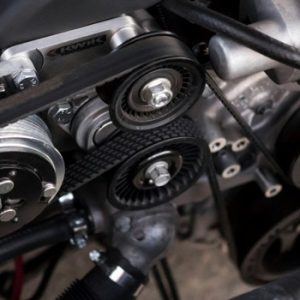 supercharger belt on car