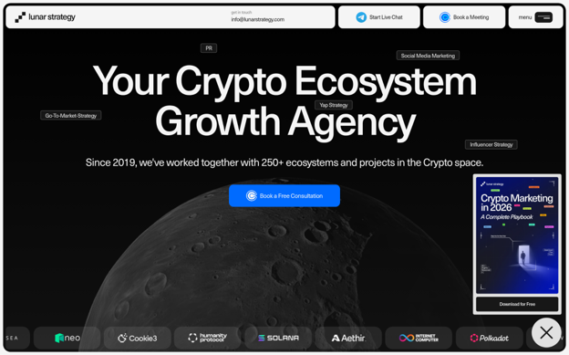 lunar strategy website screenshot