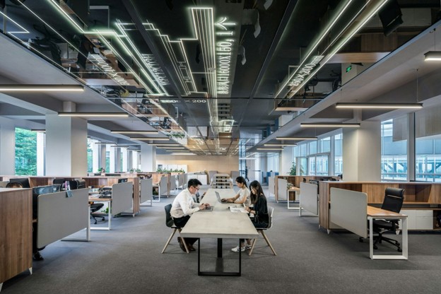 office with cubicles