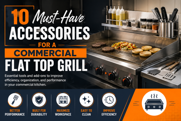 10 Must-Have Accessories for a Commercial Flat Top Grill