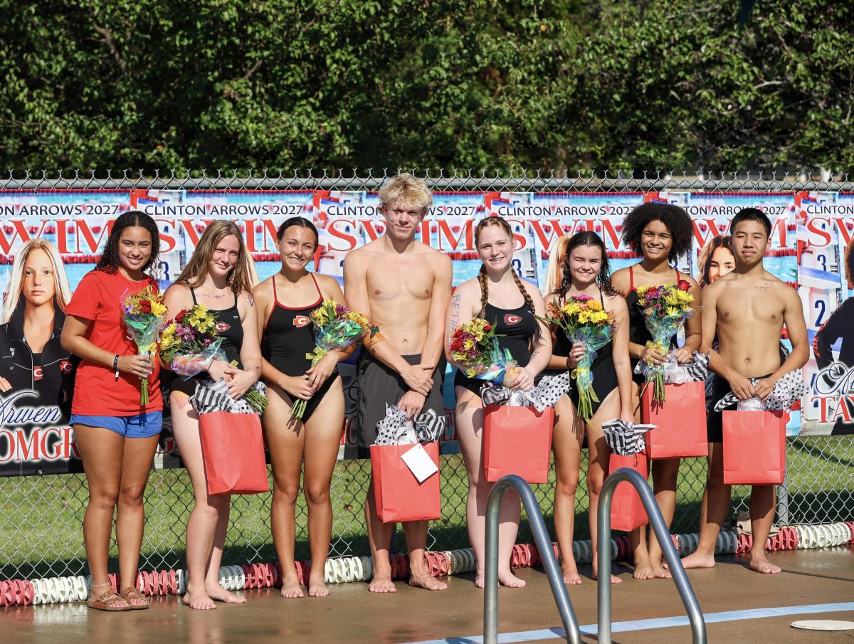 Seniors pictured: Leah Johnson, Arwen Blomgren, Kate Gilliam, Hayes Montgomery, Pace Rundlett, Abbie Rushing, Aleyna Taylor, Terry Xu