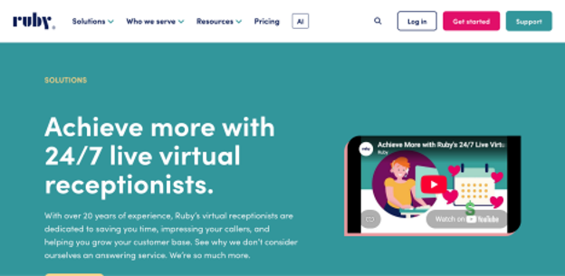 Ruby website screenshot