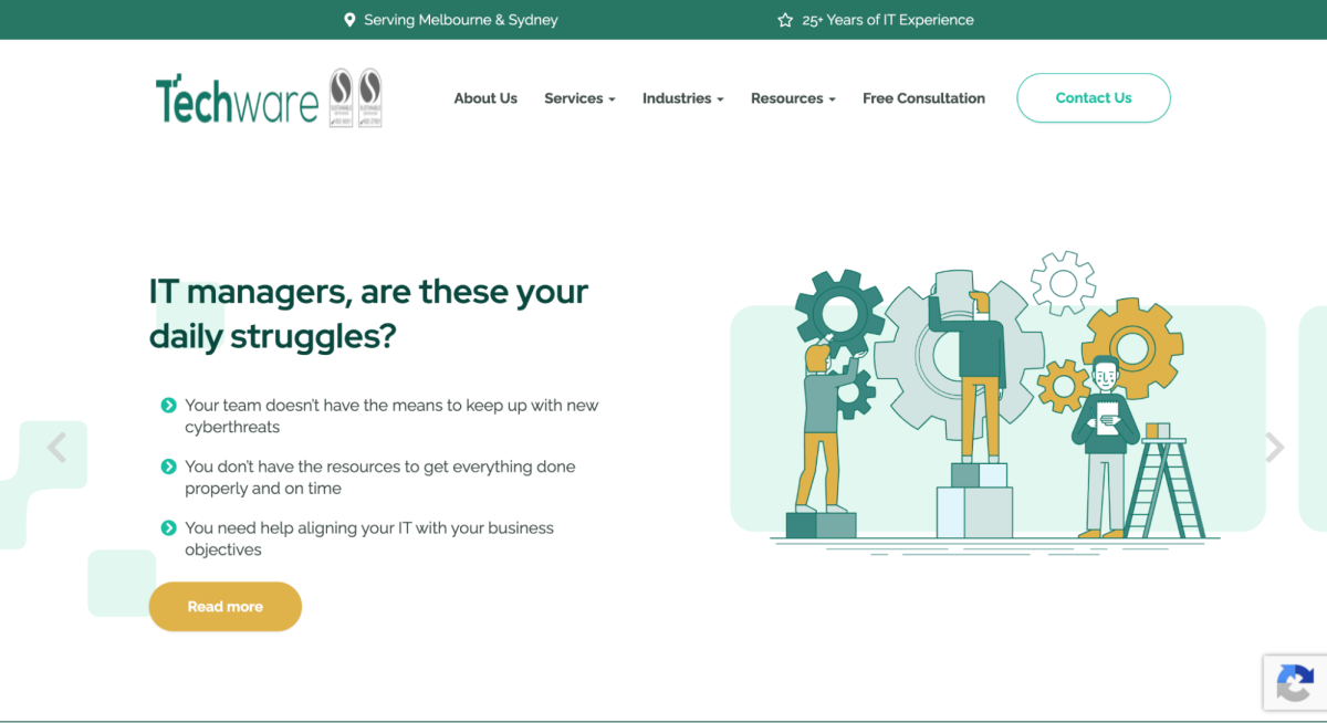 Techware IT Website Screenshot