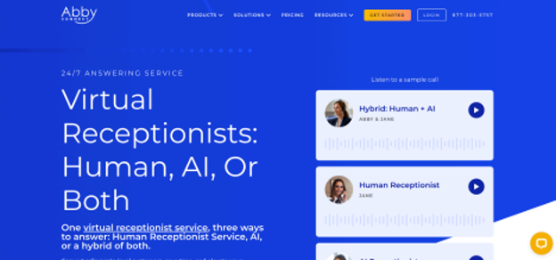 abby connect website screenshot