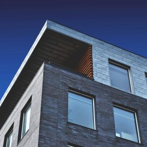 window panes on a building