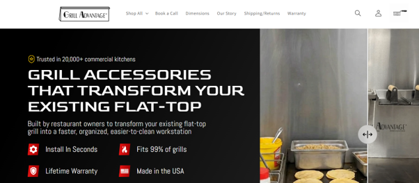grill advantage website screenshot